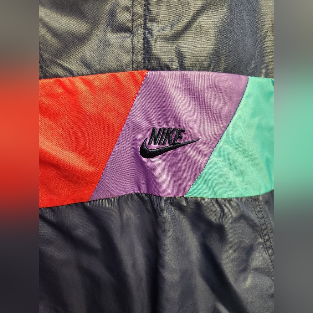 Nike Vintage Windbreaker Jacket - Navy, Red, Teal - Picture 4 of 10